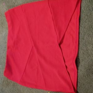 Red mini skirt